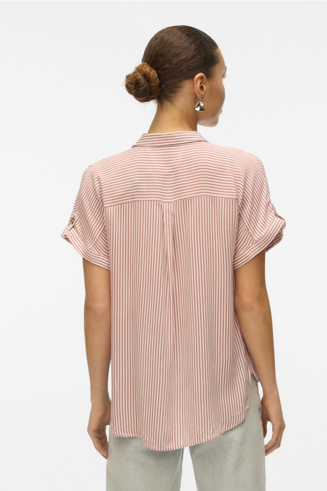 VMBUMPY SS SHIRT WVN NOOS 10310139 Nostalgia Rose/Snow white